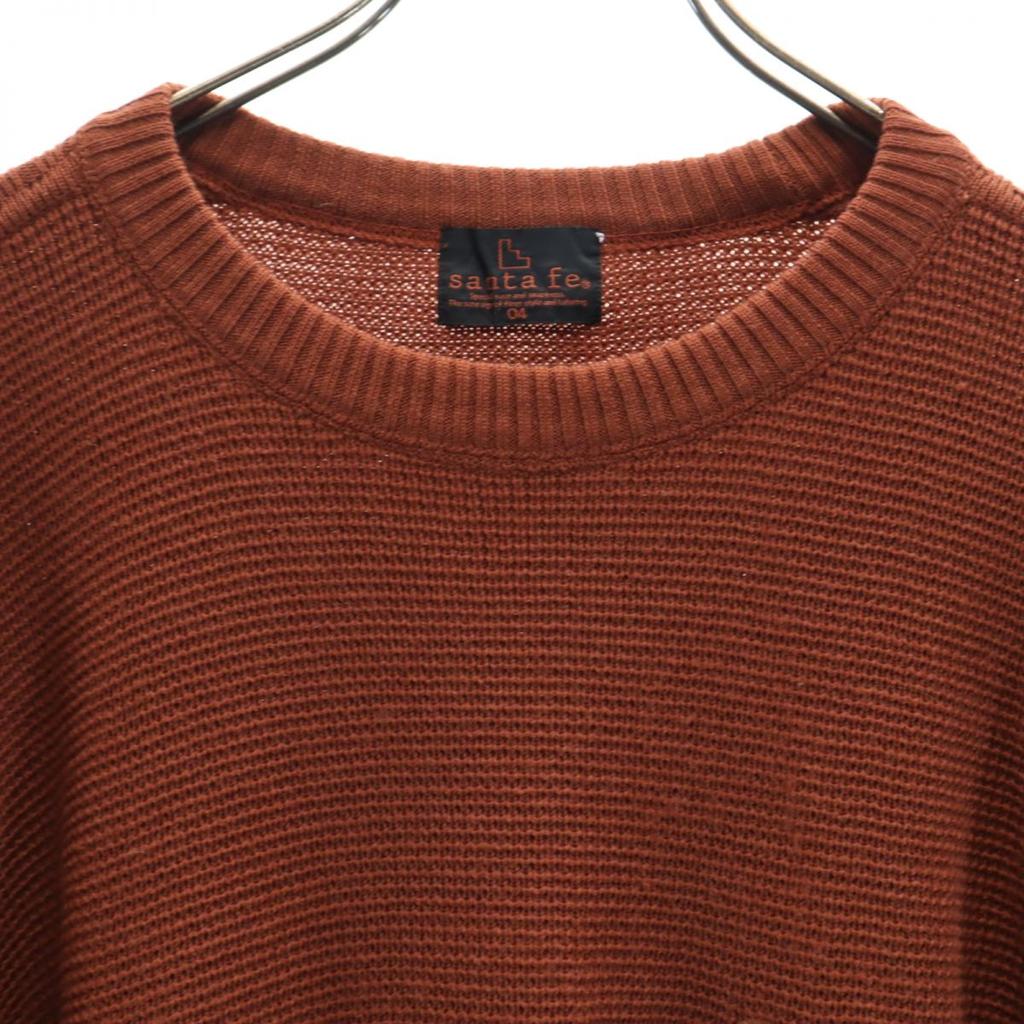 santa fe Long sleeve wool sweater 0 4 Brown knit Men's Used