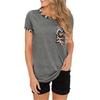 1116 Europe, America, summer new models, Yama, pocket contrasting color short-sleeved T-shirt women