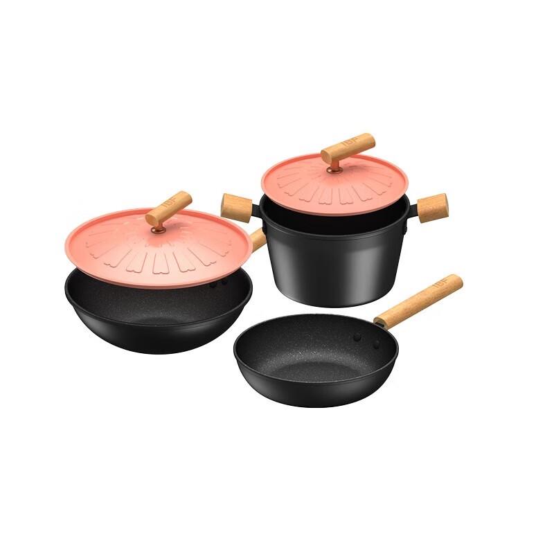 IBF Floral Design 3-Piece Cookware Set