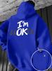 The  hoodie for Spring and Autumn 2025 features a casual fashionable and comfortable 3D letter pattern print