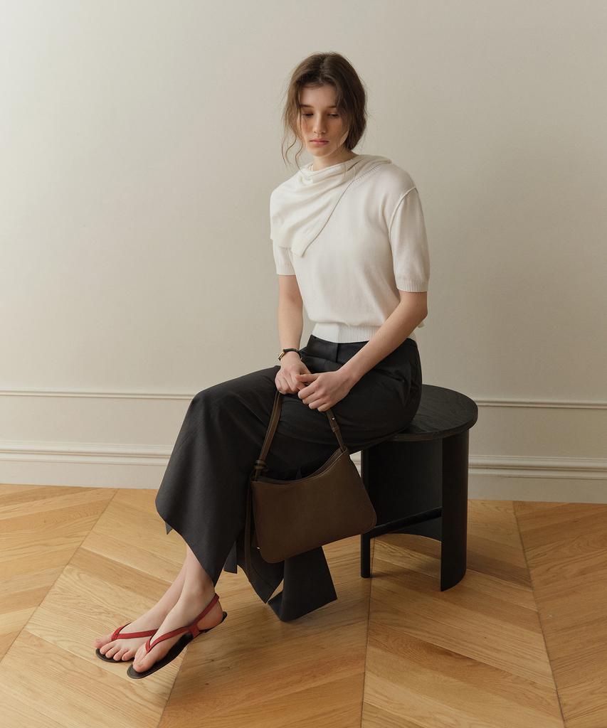 Poyueoaijeuonli Karin Maxi Skirt (Charcoal)