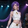 Laser Color Printing Witch Hunter Girl Group Boy Group Rumi Technology Animation Devil Hunter Tattoo Sticker