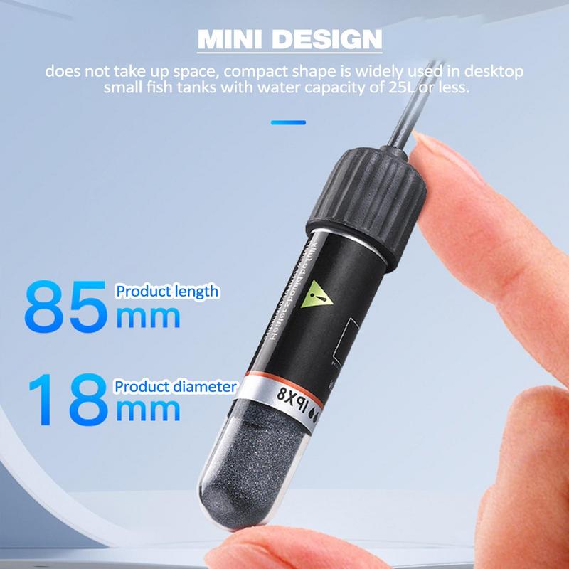 Quartz Explosionproof Heating Rod Turtle Cylinder Low-pressure Heating USB Thermostat Small Fish Tank Constant Temperature Rod