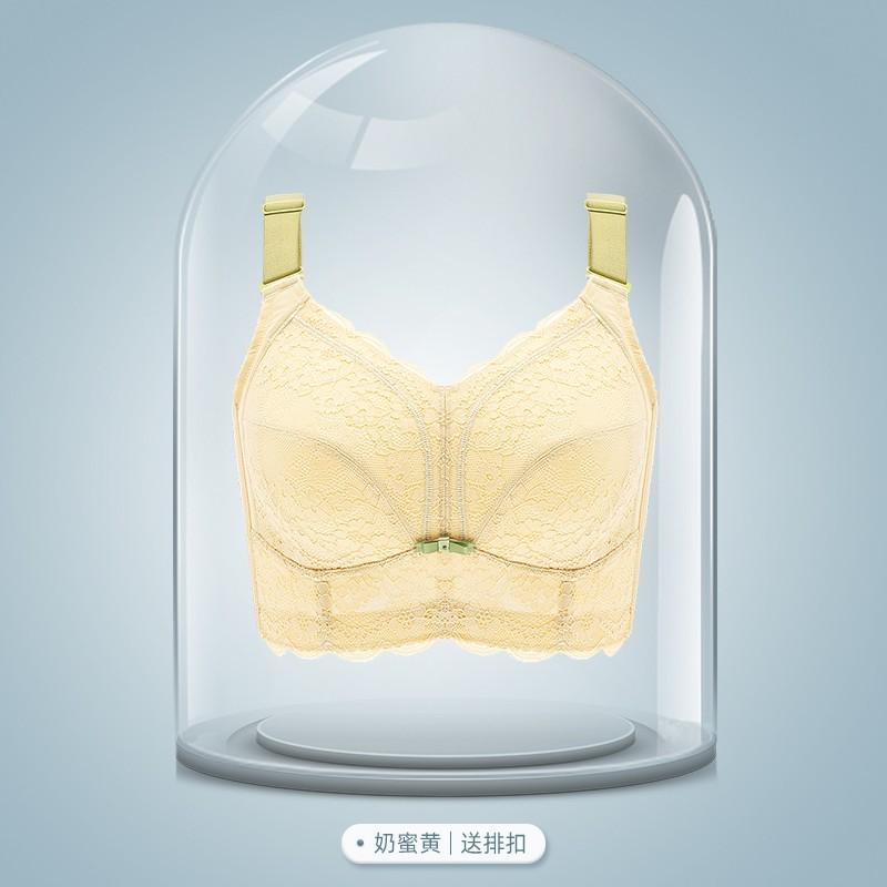 

Нижнее белье большого размера, регулируемый тип, живот толстой мм, красивая спина, большая грудь, маленький, без косточек, верхняя поддержка, вторичные молочные железы 34/75B светло-желтого