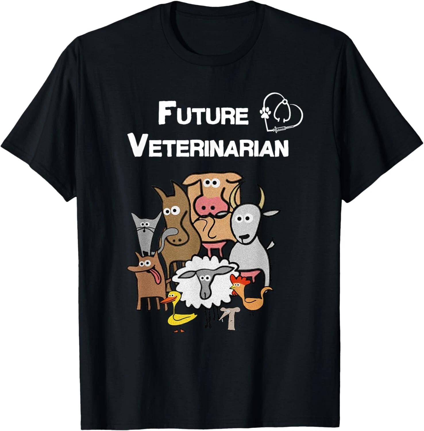 Future Veterinarian T-Shirt Vet Tech StudenT-Shirt Tees Gift Unisex T-Shirt XL