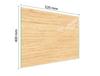 TAGLIERE IN VETRO 52x40 LEGNO