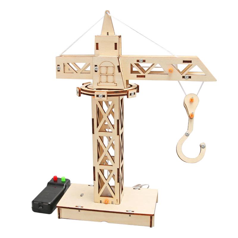 DIY STEM Educational Remote-Control Tower Crane Kit for Science Experiments and Teaching