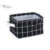 Nursery Toy Bin Cotton And Linen Storage with Handles, Foldable Waterproof Desktop Bins Organizer, Space Saving Basket for Makeup Book Baby