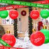 PVC Inflatable Christmas Hanging Ball Ornament 2025 Giant Christmas Decorated Ball Decoration for Holiday Seasons
