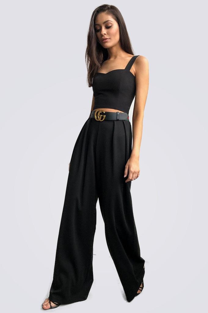 Pantaloni palazzo, negri