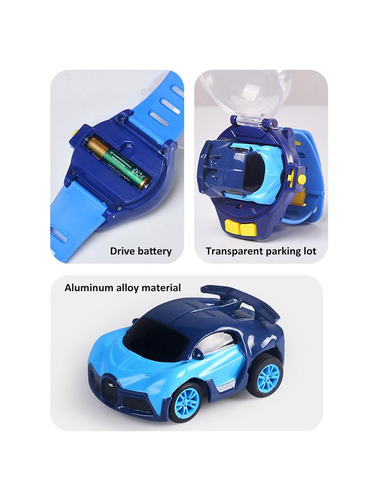 Mini Remote Control Watch Car Cartoon Rc Small Car Rechargeable Racing Kids Boys Girls Birthday Christmas Clock Rc Car Toy Gift