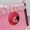 Blue Rabbit Tent House Foldable Hamster Nest Corner Hideaway Rabbit Hidden Tent  Guinea Pig