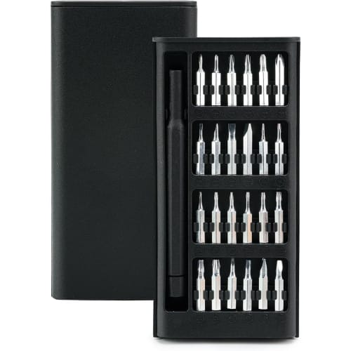 

DeeAWai 25-in-1 Precision Screwdriver Set with Phillips, Flathead, Torx, Hex, Y-Shaped, Star, Triangle, and U-Shaped Screws, Chrome Vanadium Steel, Ta