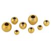 20pcs Frosted Stainless Steel Bracelet Necklace Beads 4 5 6 8 mm Never Fade PVD Large Hole Spacer Beads For DIY Jewelry Making