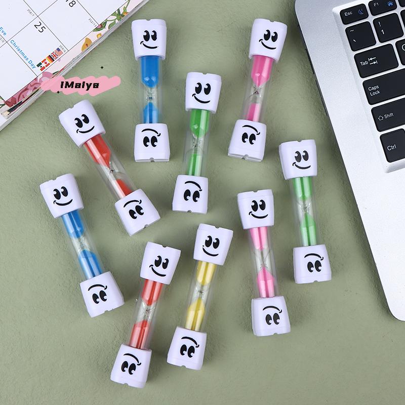 Creative 2/3 Minute Hourglass Timer with Suction Cup Plastic Sand Clock Colorful Home Decor Timers for Kitchen Desk