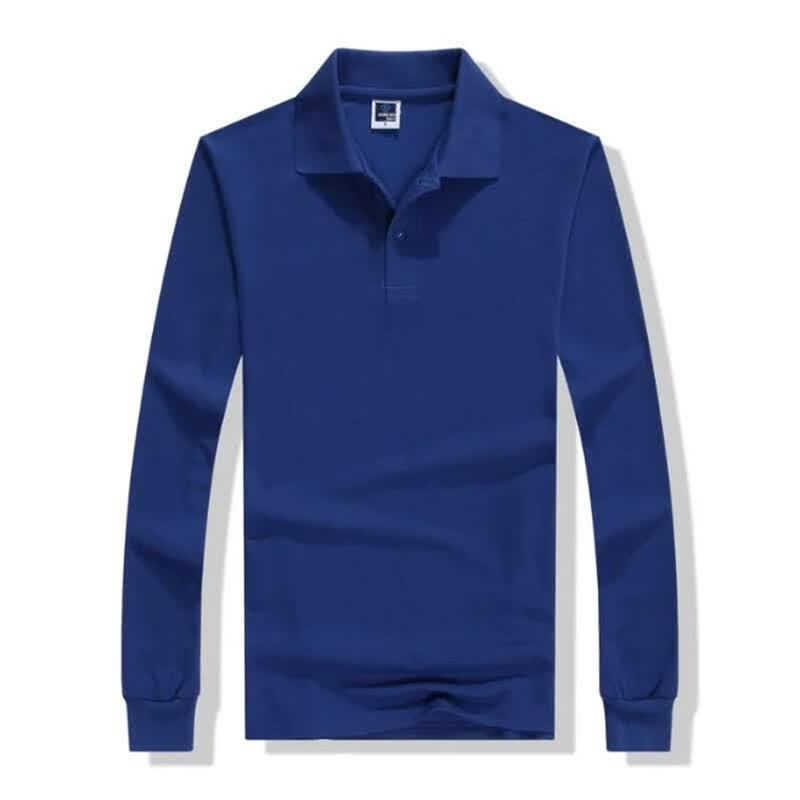 Jdn Tiara SS01 Solid Long Sleeve Polo Shirt 3XL