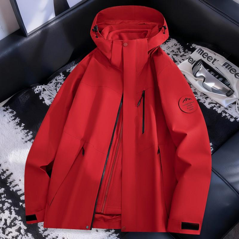 Unisex Winter Waterproof Windproof Outdoor Jacket With Removable Fleece Liner Hiking Camping Travel