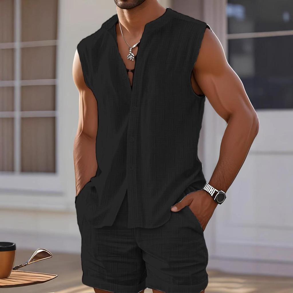 Top fără mâneci Pantaloni scurți Costum de plajă