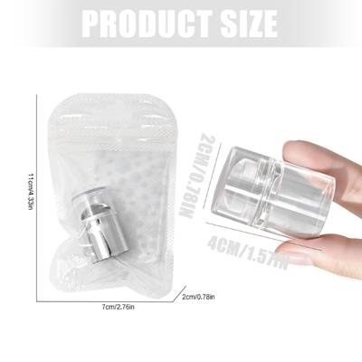 Mini Transparent Silicone Nail Stamp Tool For Precise Pattern Printing Clear Base Design
