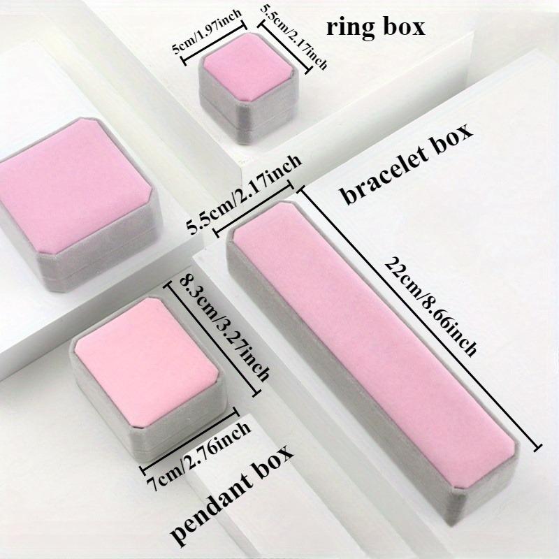 1PC multi-purpose jewelry box velvet box bead jewelry box ring box necklace box pendant box Christmas Halloween gift box