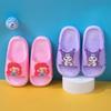 Summer Girls' Flat Slippers, Princess Cartoon Indoor Non-slip Bathroom Bathing Cute Soft-soled Slippers for Children and Parent-child Use