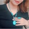 Turquoise Jewelry Sets Turquoise Necklaces Turquoise Pendant Necklace Earrings Ring Set Vintage Style Turquoise Material