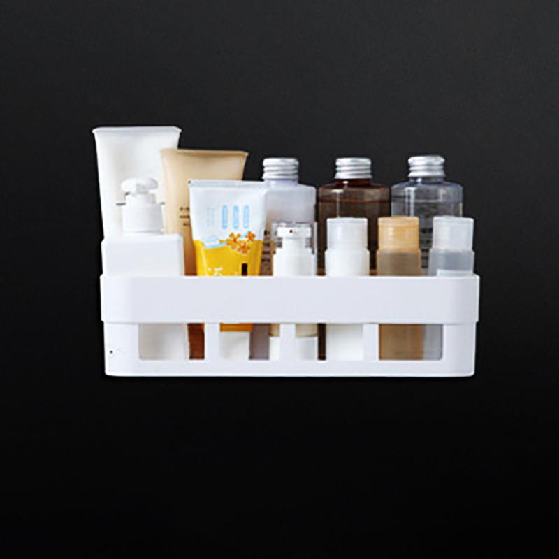 Bathroom Shelf Organizer Toilet Adhesive Shampoo Gel Storage Basket Decoration Bathroom Corner Shower Shelf Rack Accessories