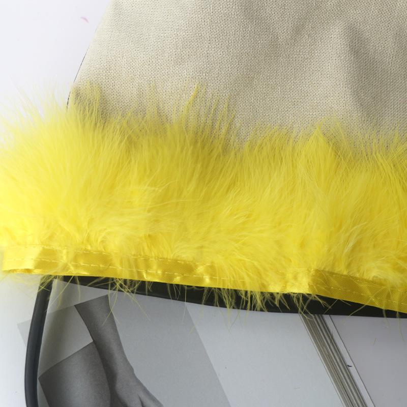 Colorful Vascular Velvet Feather Cloth Edge Cloth Strips Velvet Cloth Belt Clothing Accessories Diy Car Anti -Slip Mat Decoration Material 