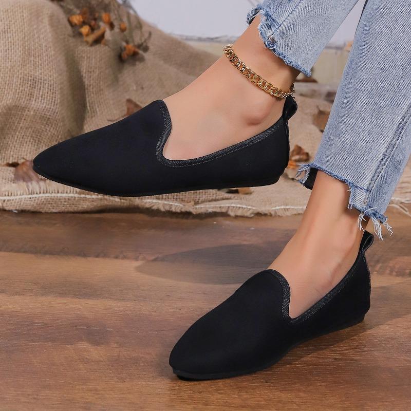 Autumn new casual flat comfortable Doudou shoes pointed shallow mouth one pedal single shoes
