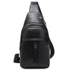 Chest Bag Vintage Soft Leather Crossbody Bag Men's Business Shoulder Bag