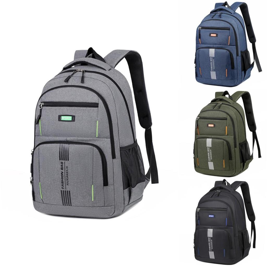 Large Capacity Unisex Oxford Backpack With Breathable Design Laptop Compartment