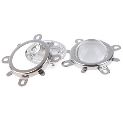 3Pcs/Set Led Lens Glass Reflector Collimator Fixed Bracket Cob High Power Chip