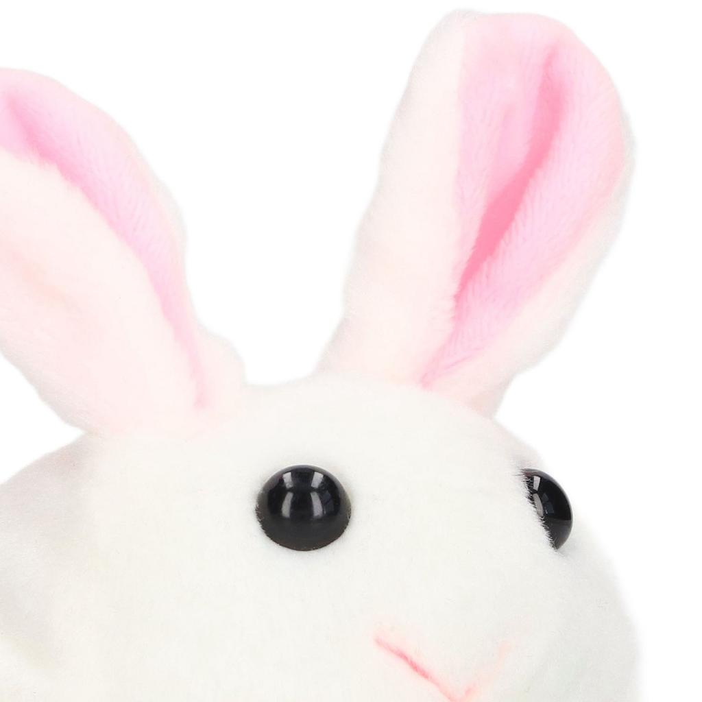 Plush Bunny Clockwork Toy Tail Shaking Rotating Cute Exquisite Fine Workmanship Plush Bunny Toy