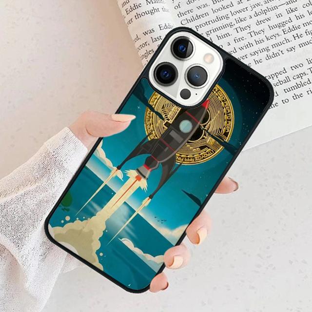 BTC Bitcoin Phone Case For iPhone 17 Air 15 16 Cover 11 13 14 Pro Max 12 Plus Max Fundas