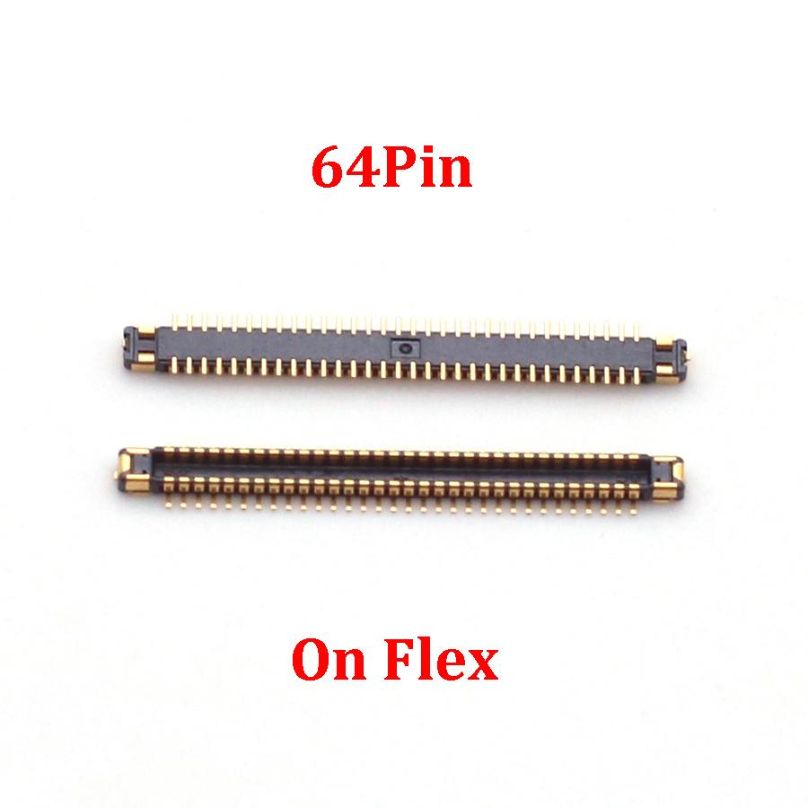 10Pcs 64Pin LCD Display Screen FPC Connector On Motherboard For Samsung Galaxy S8/S8 Plus/G950F/S9/G955F/G960F/G965F USB Charger