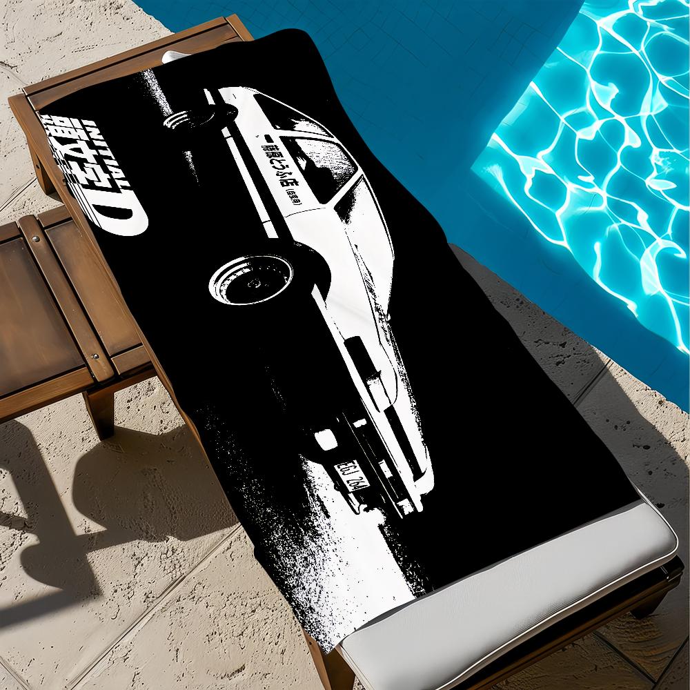 I-Initial anime Towel Gift For Travel Gym Sauna Travel Spa Shower Camping Quick Dry Sports D-d Beach Towels Soft Pool