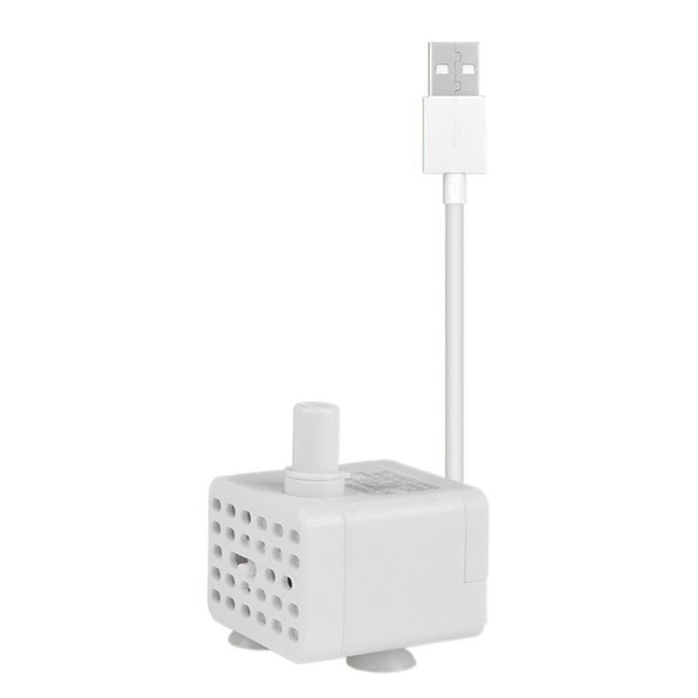 Low Pressure Aquarium USB Submersible Pump Mini 130L/H Mini Fountain Pump Large Flow Detachable Circulating Filtration Pump