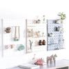 Household Plastic Orifice Storage Rack Living Room Kitchen Bedroom Partition Wall Wall Hanging Shelf