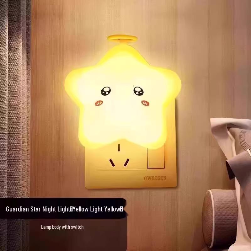 

Guardian Star Bedside Table Lamp - Creative Plug-in Night Light for Bedroom Standard