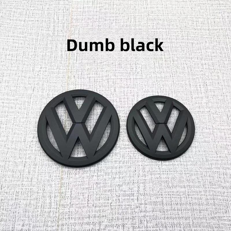 

New New 2Pcs Car Front Grill/Rear Emblem Lid Covers Logo Sticker For Volkswagen VW POLO Scirocco GOLF 5 6 7 8 MK5 MK6 MK7 MK8 GOLF 6(MK6) 10-13 матовый черный