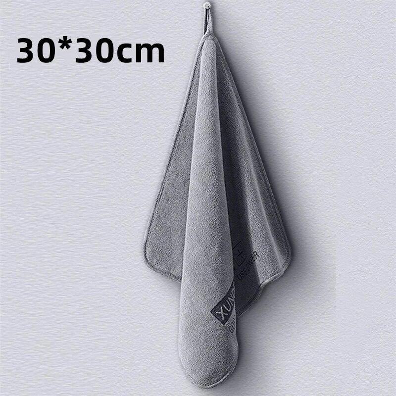 

30x30/60 см Полотенце из микрофибры для мойки автомобиля, салфетка для чистки автомобиля, подшивка, ткань для ухода за автомобилем, высококачественное полотенце для мойки автомобиля для авто 30*30cm серый