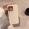 Korean-style Polka Dot IPhone 17 Case, Apple 15 Pro Max Phone Case, Minimalist and Stylish, Drop-proof, Soft Case