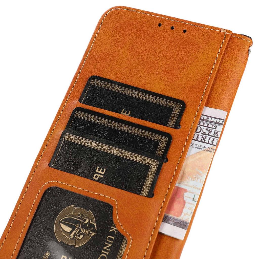 KHAZNEH For Samsung Galaxy S24 FE Wallet Case Folding Stand PU Leather Phone Cover