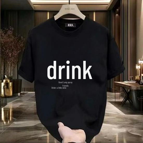 2024 Trendy Men's Cotton Short-Sleeve Round Neck Cartoon Print T-Shirt