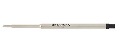 Waterman Ballpoint Pen Fine Official 1964017 Refill, Nib, Black, Oil-Based, Packaged, Import,