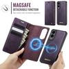 For Samsung Galaxy S25 S24 S23 S22 S21 S20 Ultra Detachable Wallet Case Compatible with Magsafe, 2-in-1 PU Leather Flip Cover