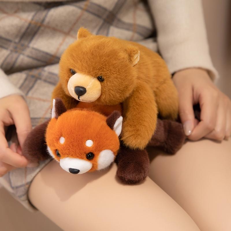 18Cm Cute Table Companion Plush Toys Lovely Piggy Raccoon Fox Husky Bear Plushie Doll Adorable Gift For Kids Girlfriend
