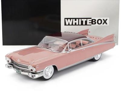 WHITEBOX 1/24 Scale Cadillac Eldorado Diecast Car, 1959 (Light Pink), WB124235 [Parallel Import]