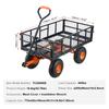 Garden Dump Cart Heavy-duty Metal Yard Carts and Wagons 400 lbs Loading