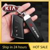 2026 Het Bilklistermärke Läder Bilnyckelring Nyckelring Nyckelprydnad Nyckelring För KIA Sportage Ceed Sorento Cerato Optima Picanto Rio